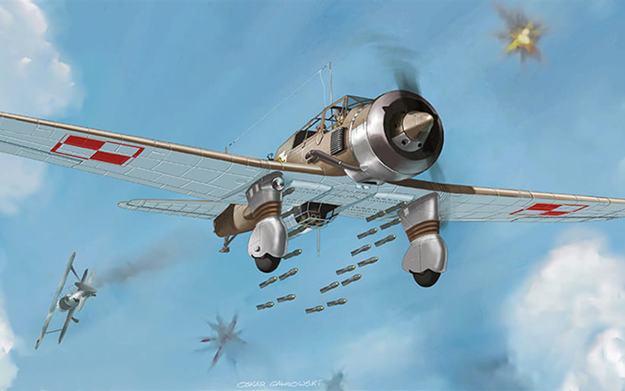 Flames of War: Polish Airforce (Polskie Lotnictwo Wojskowe) PZL.23 ‘karas’