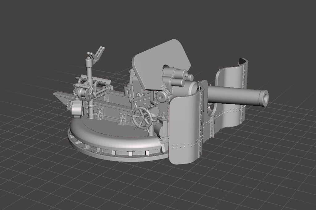 240mm Type 45 Siege Howitzer Barrel Level