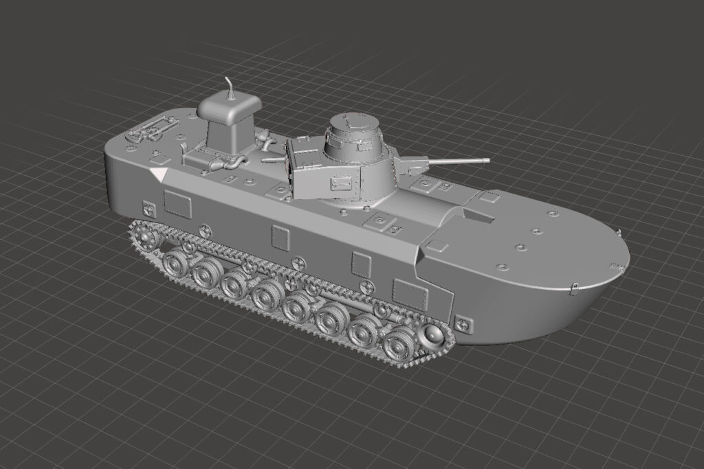 Special Type 3 Ka-Chi Amphibious Tank w. Pontoons
