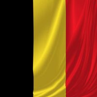 Belgian Flag 1940 Flapping